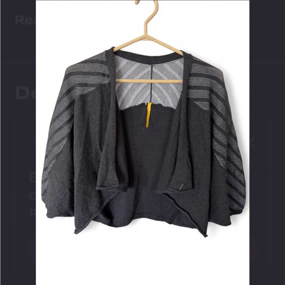 LOLe Cocoon 2 tone of grey sweater